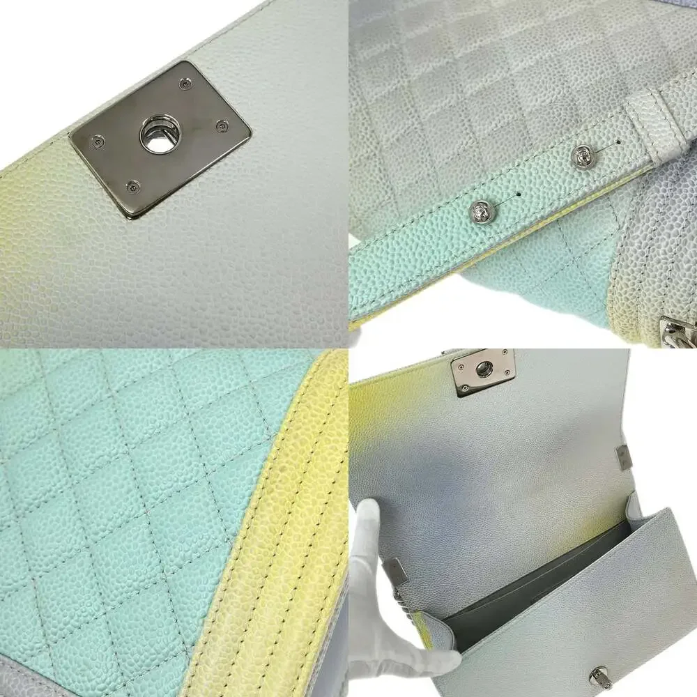 Chanel Caviar Rainbow Boy Quilted Painted Flap Bag Multicolour - Picture 4 of 4